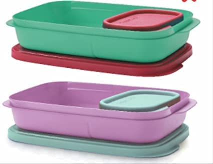 Tupperware mylunch - Contenitore per il pranzo con 2 contenitori, 590 ml