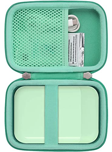 Khanka Hart Tasche Kompatibel mit Liene 2x3 Fotodrucker Smartphone Mini Drucker.(Grün, nur Tasche)