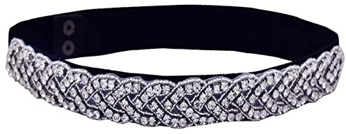 Cadena de Cintura de Novia, Cinturón de Novia con Diamantes, Elástico | Cinturón de Boda de Diamantes de Imitación de Faja de Novia, Cinturón Elástico de Perlas para Mujer, Cinturón Nupcial