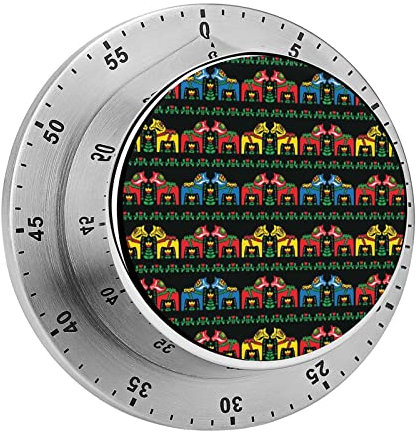 Svedese Dala Horse Folk Modello Timer da Cucina Riutilizzabile Timer di Cottura Uovo Sode Timer Sveglia Regali Divertenti