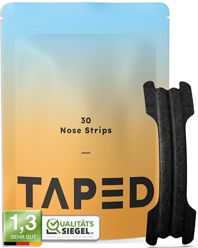 Nasenpflaster Schwarz (30 Stück) - Extra stark Anti Schnarch Nose Strips - Nasenpflaster besser Atmen für mehr Breath im Alltag (Extra Schwarz)