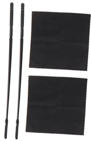 UKCOCO 4pezzi Pulitore per Flauto Asta di Pulizia e Panno di Pulizia Accessorio per Ottavino Leggero e Facile da Usare Adatto per Tutti i Tipi di Flauti