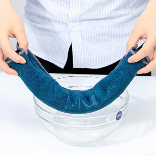 PETSTIBLE Toalla multiusos de piel de gamuza y forro polar coral para limpieza de coche y hogar (43 x 43 cm)