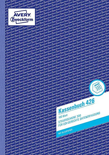 3er Sparpack Avery Zweckform 426 Kassenbuch (A4, nach Steuerschiene 300, 100 Blatt) weiß