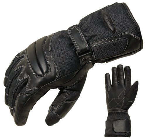 PROANTI Motorradhandschuhe Regen Winter Motorrad Handschuhe Herren Damen (L)