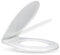 Inter-Sano® Toilettendeckel O-Form Oval Weiß STANDARD WC Sitz mit Montagesatz | Toilettenbrille aus Antibakterielle PP-Material Klodeckel Passt In Jedes Badezimmer Klobrille Toilettensitz Toilet Seat