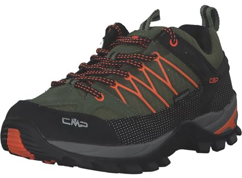 CMP Rigel Low Trekking Shoes WP, Zapatos de Trekking, Hombre, Torba-Flash Orange, 44 EU