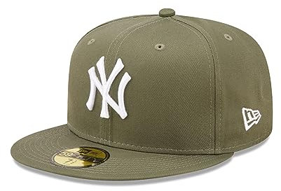 New Era New York Yankees MLB League Essential Olive 59Fifty Basecap - 7 1/2-60cm (XL)