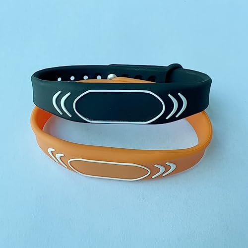 RFID-armband 13,56 Mhz | Programmerbar Android | Redigerbar UID | CUID Chip (förpackning med 2) (blandade färger)