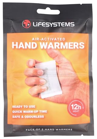 Lifesystems Air Activated Hand Warmers, Up To 12 Hours of Heat - Pack of 6 Pairs