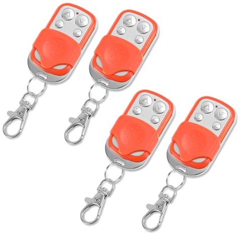 Cecaylie 4pcs Schiebetorantrieb Flügeltorantrieb Fernbedienung Fernsteuerung 50M, mit 4 Tastenfunktionen, mit Öse, Funksteuerung für Torantrieb Toröffner