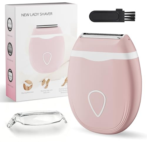2026 Neur Elektrischer Rasierer Damen - 2 in 1 Lady Shaver - Kabelloser Haartrimmer für Frauen Gesicht/Arme/Beine/Achseln/Schambereich/Bikinizone-Wasserdicht Gesichtshaarentferner Körperhaartrimmer