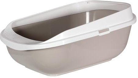 Karlie Katzentoilette mit Rand 57x43x25,5 cm, grau