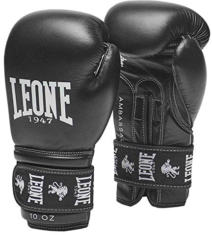 LEONE 1947 Guantes de Boxeo Ambassador negro/12 oz, GN207