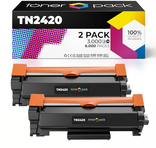 TONER PACK TN2420 Cartuchos de Tóner Compatible para Brother MFC-L2710DW