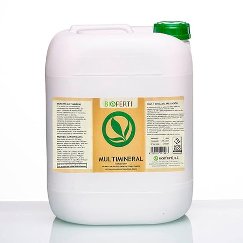 BIOFERTI MULTIMINERAL. ABONO CON MICROELEMENTOS COMPLEJADOS. FERTILIZANTE ECOLÓGICO (20 LITROS)