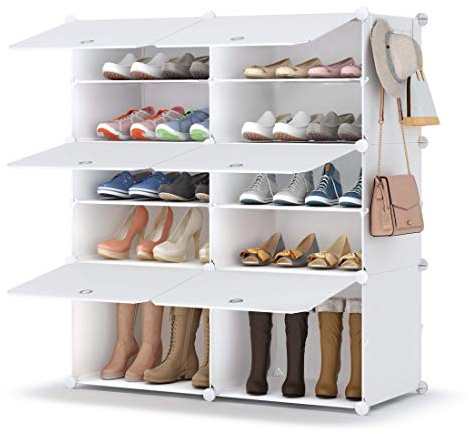 HOMIDEC Scarpiera 5 Livelli 20 Paia Portascarpe per Ingresso, Armadio, Soggiorno, Camera da Letto