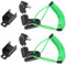 Windance Lot de 2 verrous de frein à disque avec câble de rappel 120 cm, antivol de roue pour motos, scooters, vélos