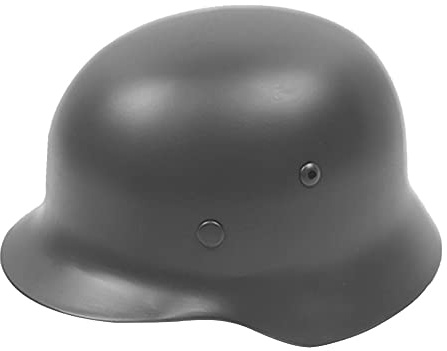 Casco alemán de Acero M35 de la Segunda Guerra Mundial con Forro de Cuero for Paintball y Airsoft(G)