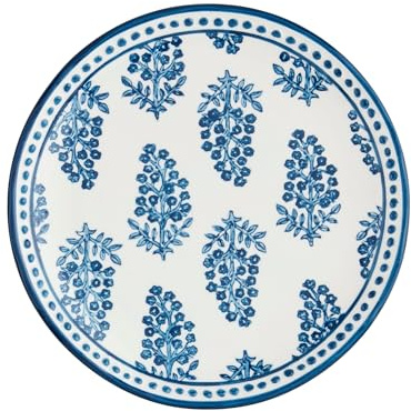 Mud Pie Blooms Print Salad Plate; 8 dia