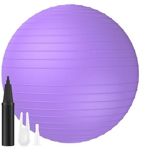 GLOSKIN Gymnastikball, Fitness -Yoga -Ball, Sitzball, Yoga Ball,Gymnastikball für Das Wiederherstellungstraining Nach der Geburt und Kerntraining Mit Luftpumpe, Zuhause, Fitnessstudio, Büro -Fitness