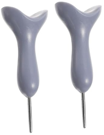 POPETPOP 2 pezzi Penna Braille Ergonomica per Scrittura ad Alta Precisione Strumento Portatile per Apprendimento e Educazione Non Vedenti Accessorio per Ipovedenti Grigio