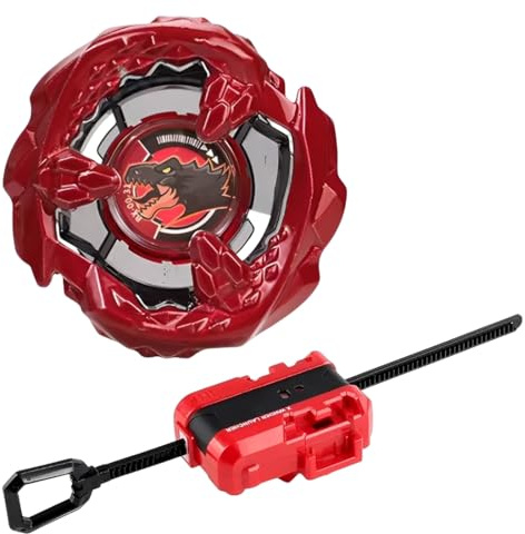 AIZXYO Set completo di trottola – 1 trottola + 1 lanciatore – Colore rosso vivace – Gioco di rotazione divertente per bambini