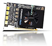 Sapphire GPRO E9260 8GB GDDR5 Brown Box PCI-E Quad DP 1 slot Active Fan w Ball Bearing 80W 1x DP to SL-DVI Passive Cable Brown Box 32269-00-21G