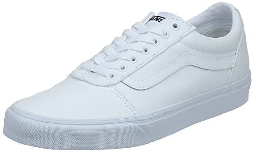 Vans Ward herr Sneaker , Canvas vit vit, 41 EU
