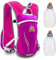 Geila Mochila de hidratación, Chaleco de hidratación al Aire Libre Sport Trail Marathoner Running Race Mochila Ligera con 2 Botellas de Agua