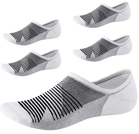 SEESILY No Show Socks with Non Slip Grip for Men&Women-Low Cut Socks with Invisible Design for Boat Shoes Loafers Sneakers US Size7-12 5 Pairs (3)