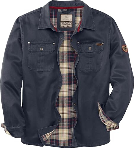 Legendary Whitetails Veste-Chemise Journeyman pour Homme, Veste Chemise doublée de Flanelle pour Homme, Manteau résistant à l'eau, Veste d'automne Robuste