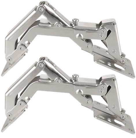 2 Stück Aufschraubscharniere 170 Grad Scharniere für Schranktüren Öffnungswinkel Scharniere Softclose Klappbar Möbelscharniere Metall Schranktür Scharnier Verdecktes Türscharniere für Schrank