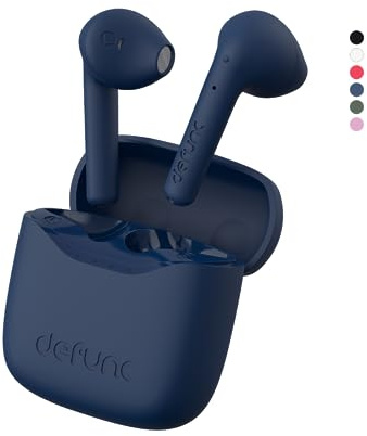 Defunc True Lite - Trådlösa In-Ear Hörlurar Med Kraftfullt Ljud (Blå)