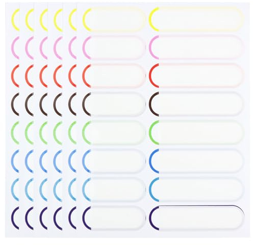 Name Labels 96PCS Name Stickers for Water Bottles, Lunch Box, Pencil Case, Multicolour