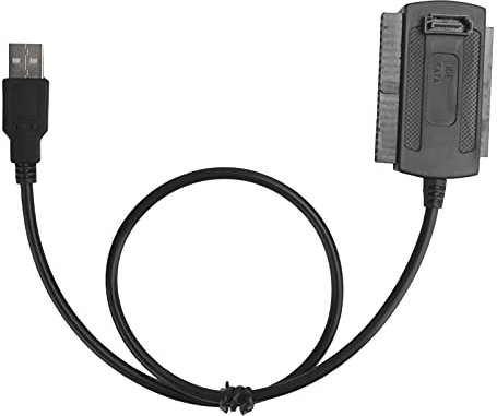 Beufee USB 3.0 To SATa Converter Adapter, Sata Cable IDE Hard Disk Optical Drive Serial Parallel Port Conversion Line(Black), 42cm / 16.5in