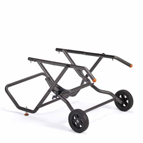 Evolution Power Tools Supporto per sega da tavolo, banco da lavoro pieghevole con ruote, per R255TBL e R255TBL+, compatto, facile da montare, grandi ruote per tutti i terreni, 2 anni di garanzia