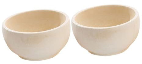 NUOBESTY Delicati Giocattoli in Legno Giocattoli in Legno 2 Pezzi Mini Accessori Artigianali in Liscio Per Ragazzi E Ragazze Arte