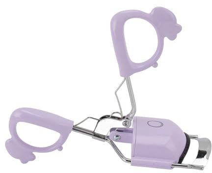 Bigodino per Ciglia Riscaldate, Bigodino di Ciglia Elettriche in Rapido Carico, Arricciatura Duratura di Lunga Durata con Calore Elettrico in Metallo 2 in 1 per Donne e Ragazze (WHITE) (Roseo) (Viola)