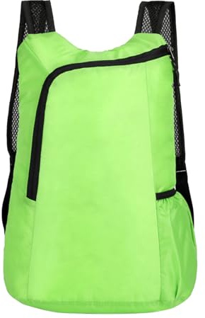 Generisch Faltbarer Rucksack Ultra Leicht, Unisex Tagesrucksack Outdoor, Wasserdichter Sportrucksack Wanderrucksack Multifunktions Reisetasche für Camping Wandern Reisen Klettern Radfahren (grün)