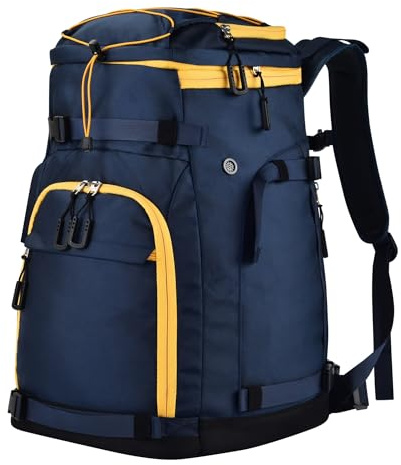 55L-70L Expandable Ski Boot Bag – Waterproof, Durable with Helmet Compartment – Ideal for Ski & Snowboard Gear – Men & Women