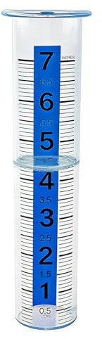 Generico Pluviometro,Monitoraggio Preciso e Chiaro | Tubo da 20 cm per Giardino,per Cortile Giardino Coltivazione Prato Balcone Giardiniere Agricoltore