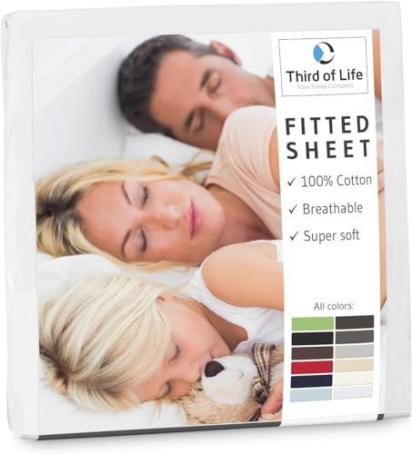 Spannbettlaken 140x200 cm aus 100% natürlicher Baumwolle I Das atmungsaktive & fusselfreie Bettlaken ALBA ist elastisch & weich I Designed in Germany I Langlebiger Jersey-Bettbezug I 140x200cm