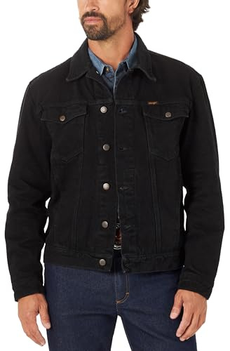 Wrangler Cowboy Cut Western Unlined Denim Jacket Shadow Black XX-Large