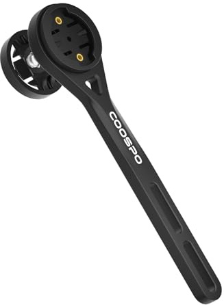 CooSpo MT6S Supporto per computer da bicicletta, per Garmin IGPSPORT/Wahoo/Bryton/CYCPLUS, compatibile con GoPro, Out Front Radcomputer