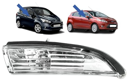 STARKIT PERFORMANCE Clignotant rétroviseur compatible pour Fiesta 6 (2008-2017) et B-Max (2012-2017) Répétiteur clignotant. AVANT DROIT (passager). 1748314, 1513158