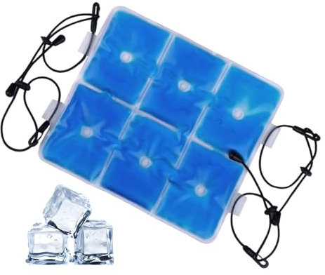 Mxshc Paquete de hielo de gel | Paquetes de hielo de gel de recuperación, almohadilla fría flexible y reutilizable, forro de refrigeración para deportes, lugar de trabajo, estudiantes, viajes, picnic