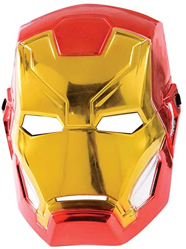 Rubies 39216NS Marvel Avengers Iron Man Deluxe Mask, Boys', One Size Halloween