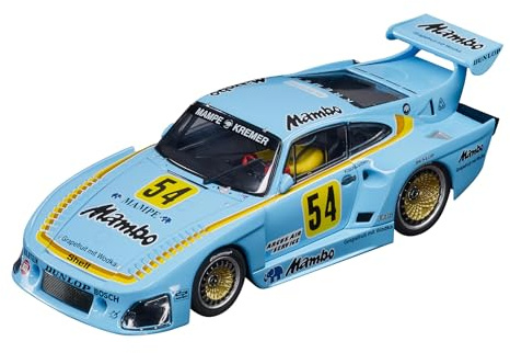 Carrera DIGITAL 132 20030957 Porsche Kremer 935 K3 No.54 Slotbil för Carrera-banor, detaljerad kopia i skala 1:32, individuellt justerbart broms- och accelerationsbeteende
