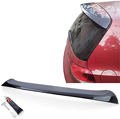 Heckspoiler Dachkantenspoiler Schwarz Glanz für VW Golf 6 Limousine 09-13